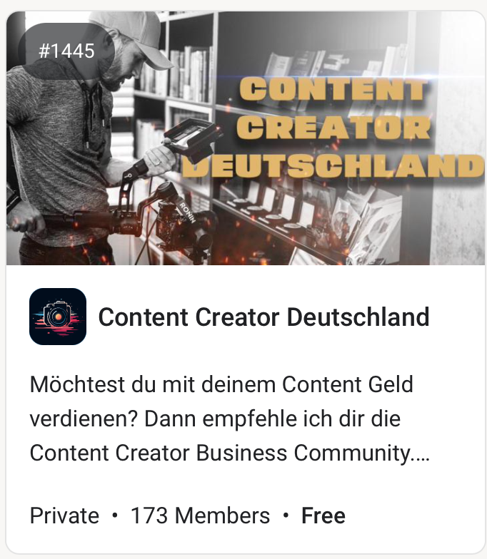 Content Creator Deutschland