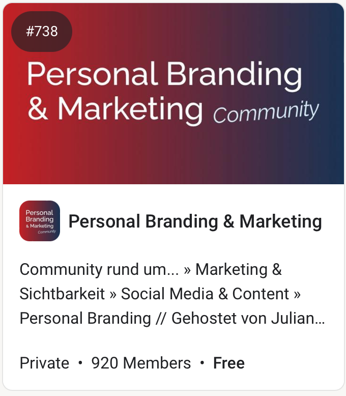 Personal Branding & Marketing Community