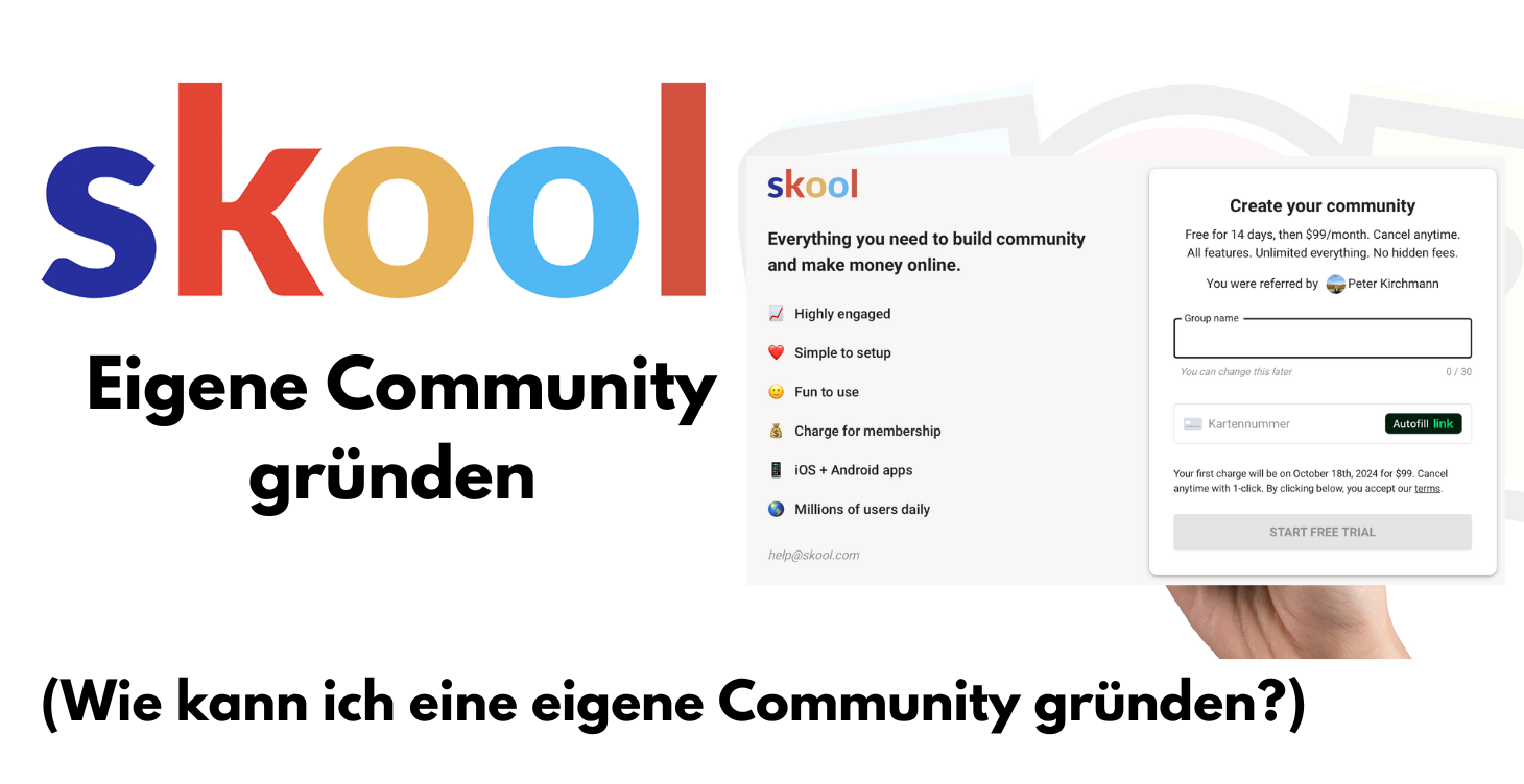 eigene Community gründen und anmelden